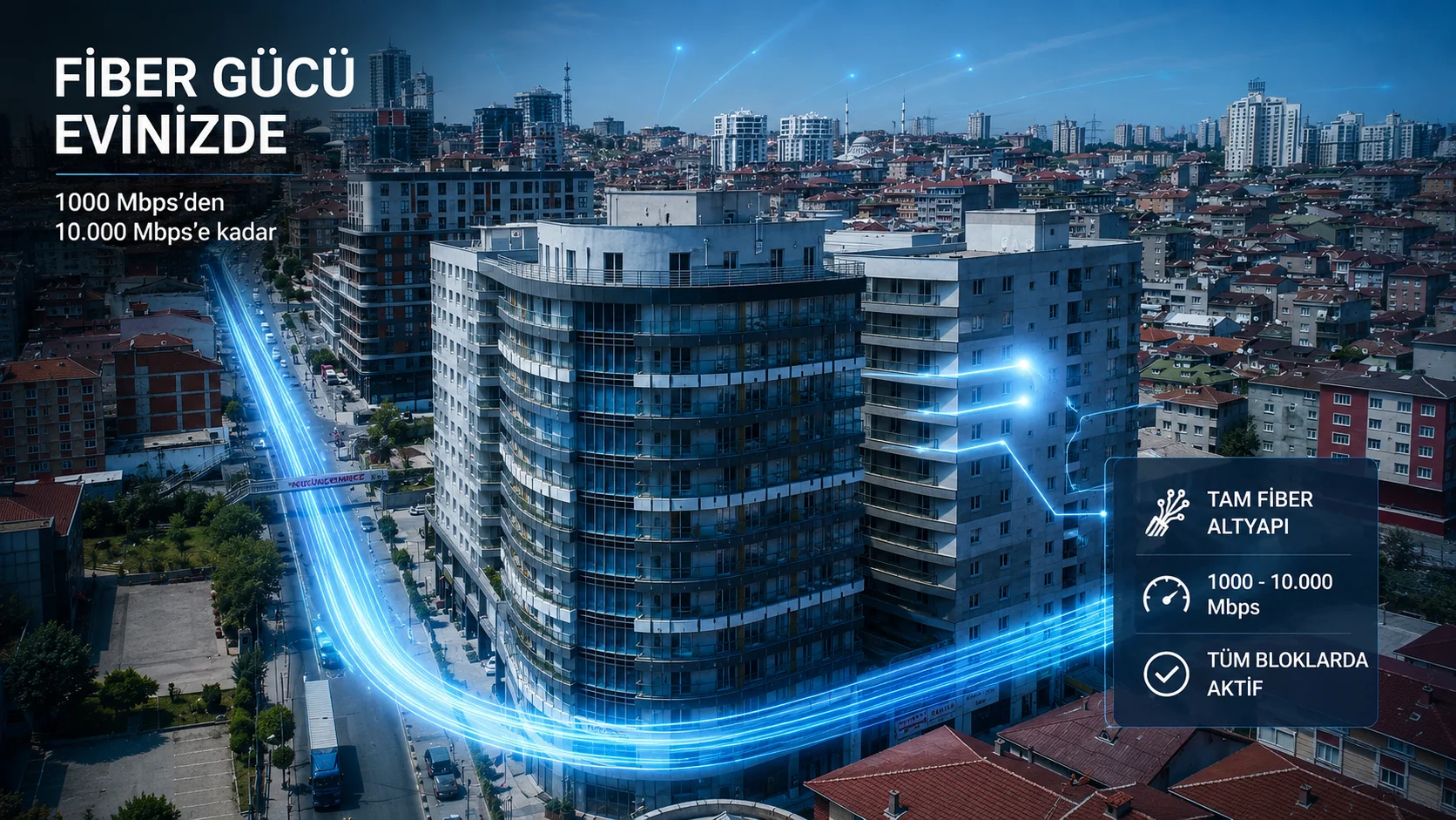 Halkalı Serenity Evleri’nde Fiber Dönüşüm: Bakır Altyapıdan 10.000 Mbps’e Uzanan Yeni Nesil İnternet